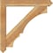 Ekena Millwork Balboa Arts and Crafts Rough Sawn Bracket w/ Offset Brace, Western Red Cedar, 6"W x 36"D x 36"H BKT0604X36X36BOA03RWR - alternate 2